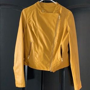 Faux leather jacket